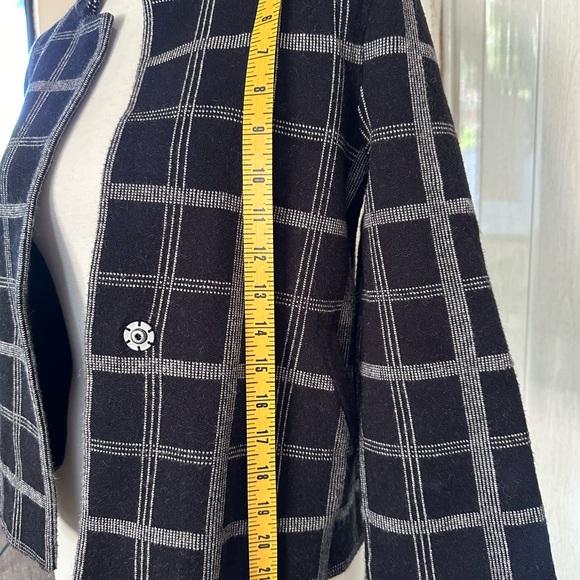 Moth Jacket XS Black/White Windowpane Plaid - Picture 6 of 11